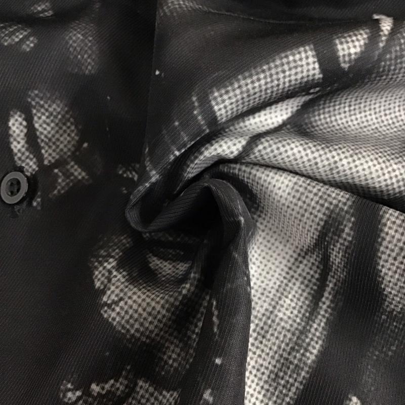 ウェイステッドパリス WASTED PARIS シャツ、ブラウス 半袖 半袖シャツ カラーシャツ 半袖カットソー プリントシャツ M プリント 黒 / ブラック /  メンズ USED 古着 中古 10120291