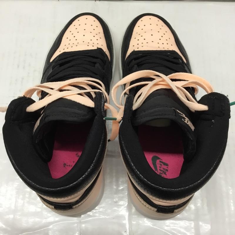 ナイキ NIKE スニーカー スニーカー 555088-081 AIR JORDAN 1 RETRO HIGH OG 28cm 28.0cm ロゴ、文字 黒 / ブラック / X 桃 / ピンク /  メンズ USED 古着 中古 10106867