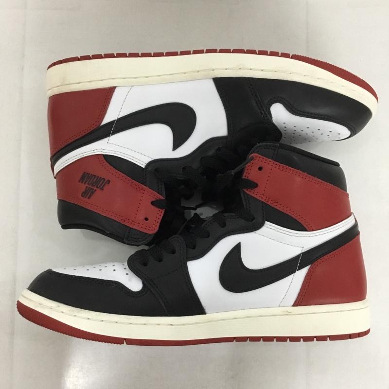 ナイキ NIKE スニーカー スニーカー DZ5485-106 AIR JORDAN 1 RETRO HIGH OG 28cm 箱有 28.0cm ロゴ、文字 黒 / ブラック / X 白 / ホワイト / X 赤 / レッド /  メンズ USED 古着 中古 10142826