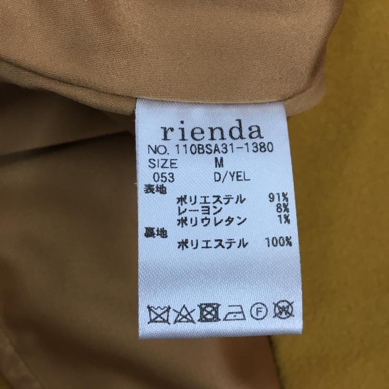 リエンダ rienda スカート ミニスカート ミニスカート フリースタイトスカート カジュアルスカート M 無地 マスタード / マスタード /  レディース USED 古着 中古 10114280