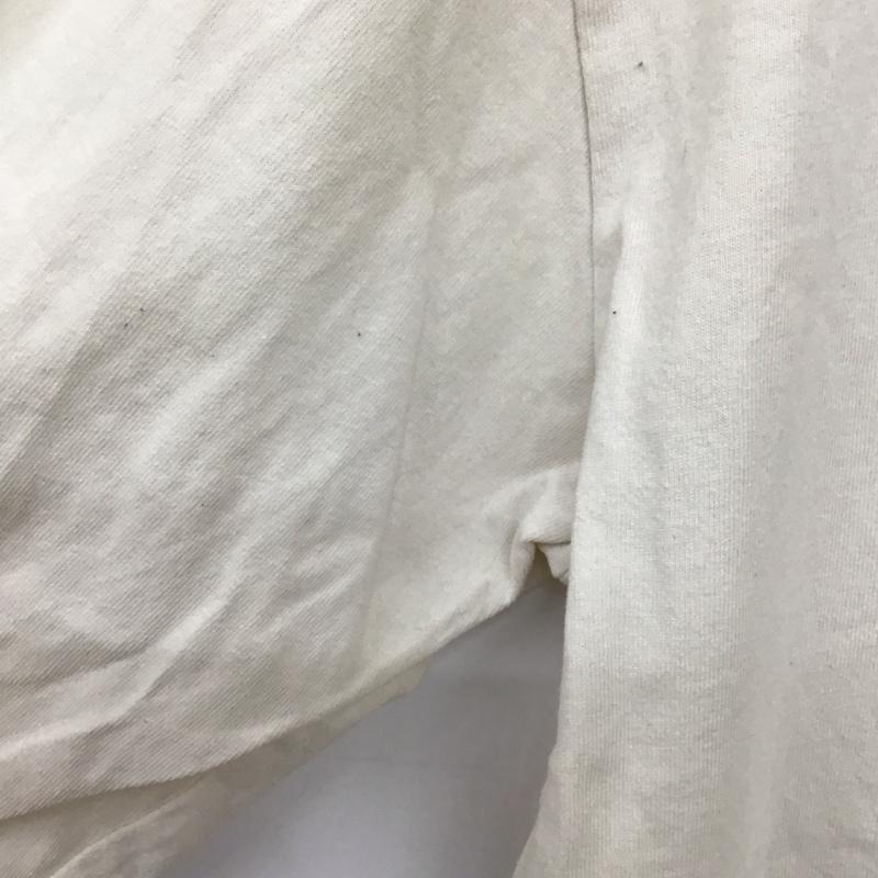 古着 USED カットソー 長袖 長袖カットソー プリントカットソー クルーネック M プリント 白 / ホワイト /  メンズ USED 古着 中古 10129455