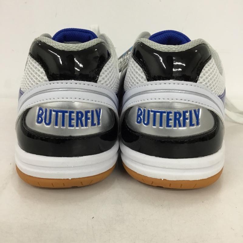 バタフライ BUTTERFLY スニーカー スニーカー NXB1302 93600 レゾライン トライネックス 卓球シューズ 27.5cm 箱有 27.5cm ロゴ、文字 白 / ホワイト / X 青 / ブルー / X 銀 / シルバー / X 黒 / ブラック /  メンズ USED 古着 中古 10147925