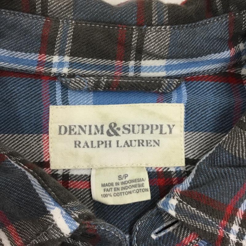 デニム アンド サプライ DENIM & SUPPLY シャツ、ブラウス 長袖 長袖シャツ カラーシャツ ポケットシャツ 長袖カットソー チェックシャツ S チェック マルチカラー / マルチカラー /  メンズ USED 古着 中古 10117542