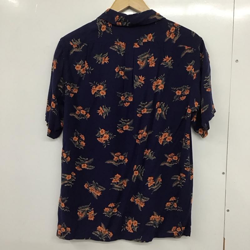 ナノユニバース nano・universe シャツ、ブラウス 半袖 半袖シャツ プリントシャツ ポケットシャツ M プリント 青 / ブルー /  メンズ USED 古着 中古 10132694