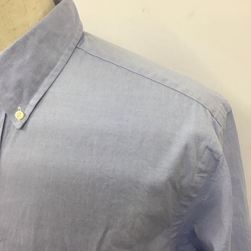 ラルフローレン RALPHLAUREN シャツ、ブラウス 長袖 長袖シャツ カラーシャツ ボタンダウンシャツ 長袖カットソー ロゴ、文字 水色 / ライトブルー /  メンズ USED 古着 中古 10115135