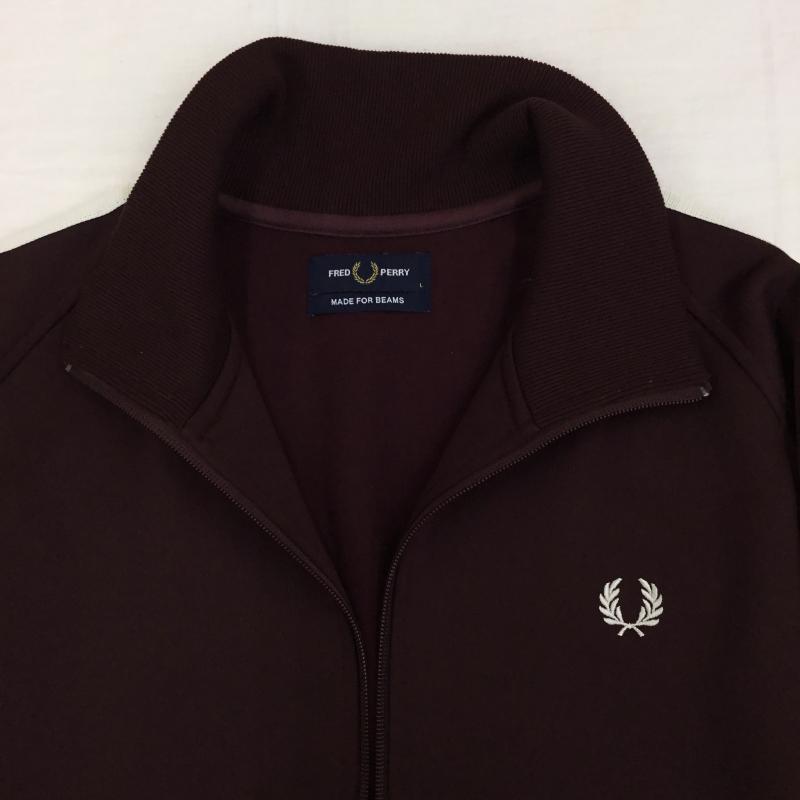 フレッドペリー FRED PERRY ジャケット、上着 ジャケット、ブレザー 別注 BEAMS トラックジャケット L ロゴ、文字 えんじ / ワインレッド /  メンズ USED 古着 中古 10144847