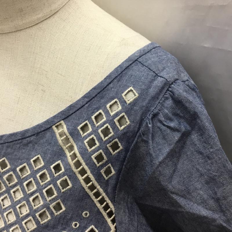 古着 USED ワンピース ミニスカート TSFOP-070 rich M 刺繍 水色 / ライトブルー /  レディース USED 古着 中古 10118489