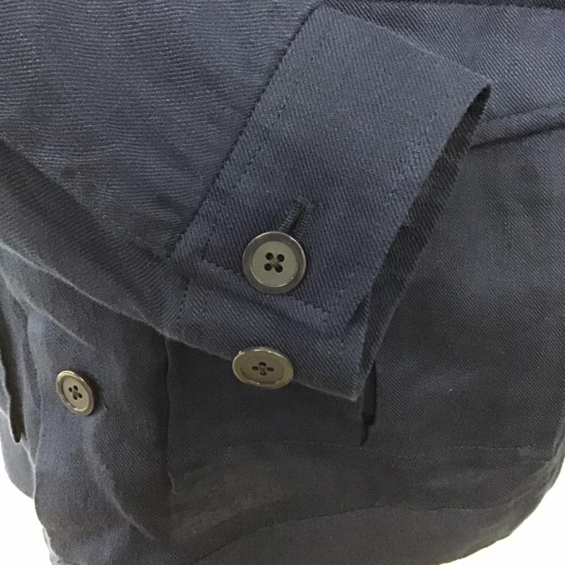 ザラ ZARA ジャケット、上着 ジャケット、ブレザー カジュアルジャケット シャツジャケット アウター L 無地 紺 / ネイビー /  メンズ USED 古着 中古 10123715