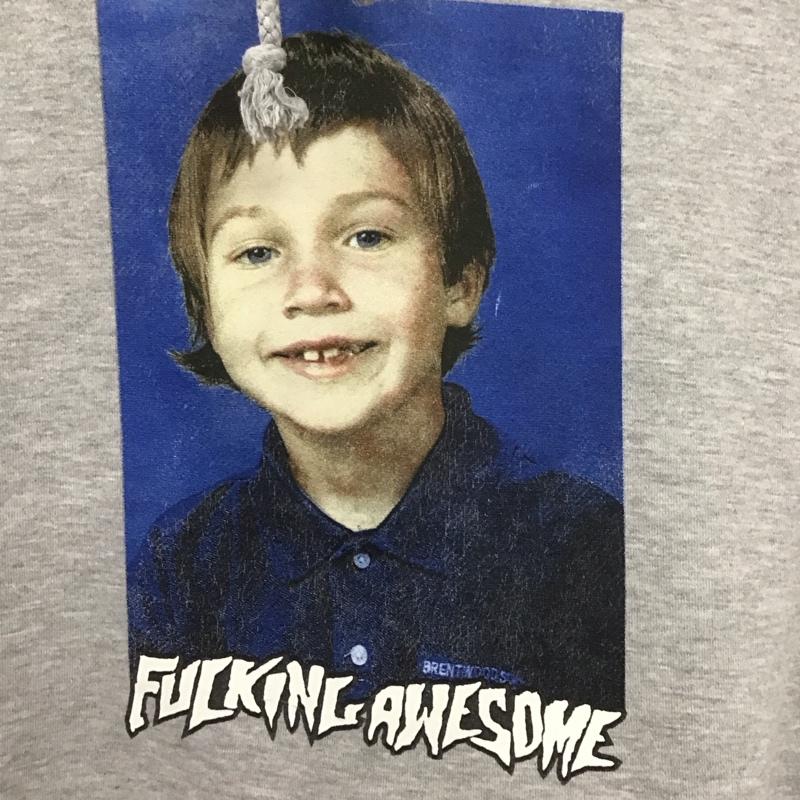 ファッキンオーサム FUCKING AWESOME パーカー 長袖 長袖パーカー プルオーバーパーカー スウェット XL プリント 灰 / グレー /  メンズ USED 古着 中古 10148067