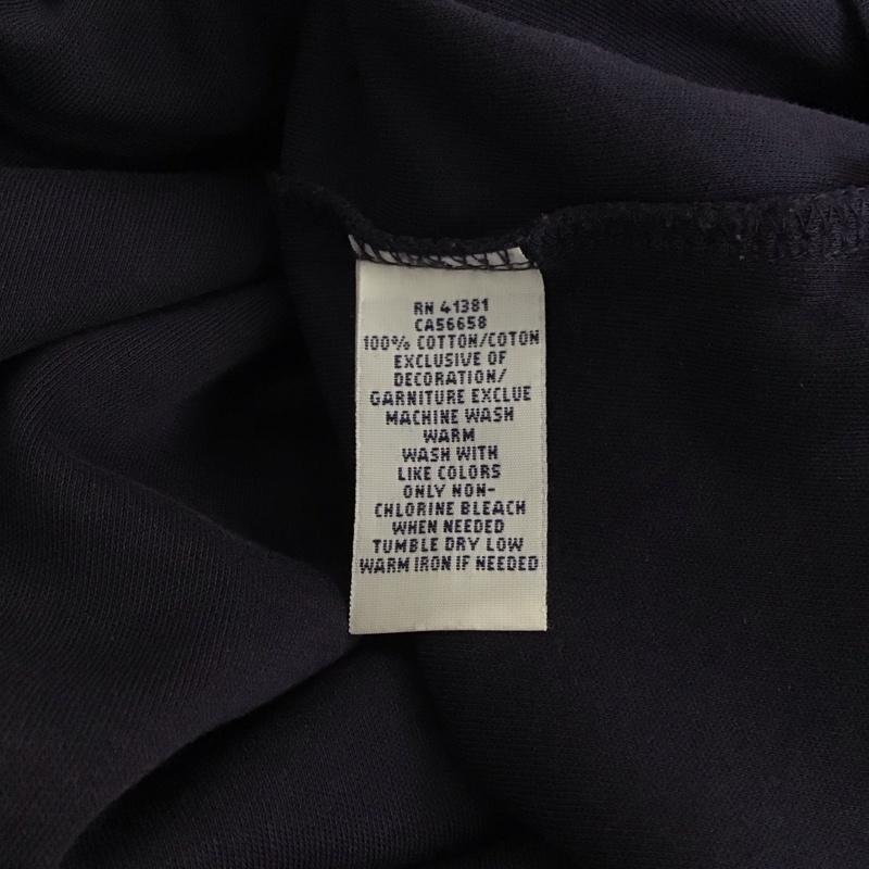 ポロラルフローレン POLO RALPH LAUREN ポロシャツ 長袖 長袖ポロシャツ 長袖カットソー カラーシャツ XL ロゴ、文字 紺 / ネイビー /  メンズ USED 古着 中古 10137304