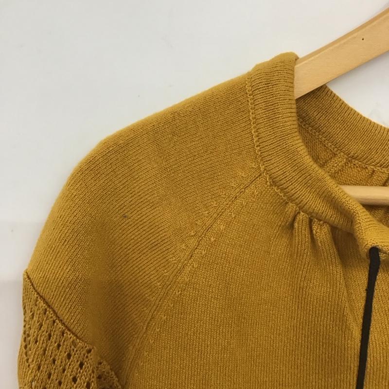 スライ SLY ニット、セーター 長袖 030ASW70-0270 TASSEL LACY HG TOPS ニットトップス FREE 無地 マスタード / マスタード /  レディース USED 古着 中古 10140055