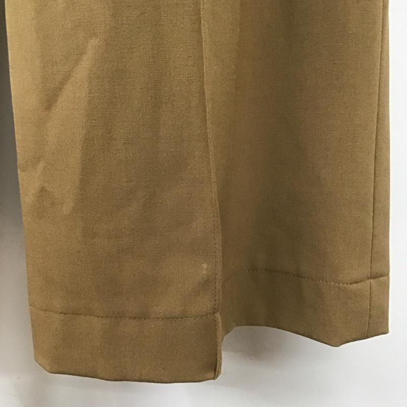 レプシィム LEPSIM パンツ スラックス スラックスパンツ ワイドパンツ カジュアルパンツ センタータックパンツ M 無地 ベージュ / ベージュ /  レディース USED 古着 中古 10113057