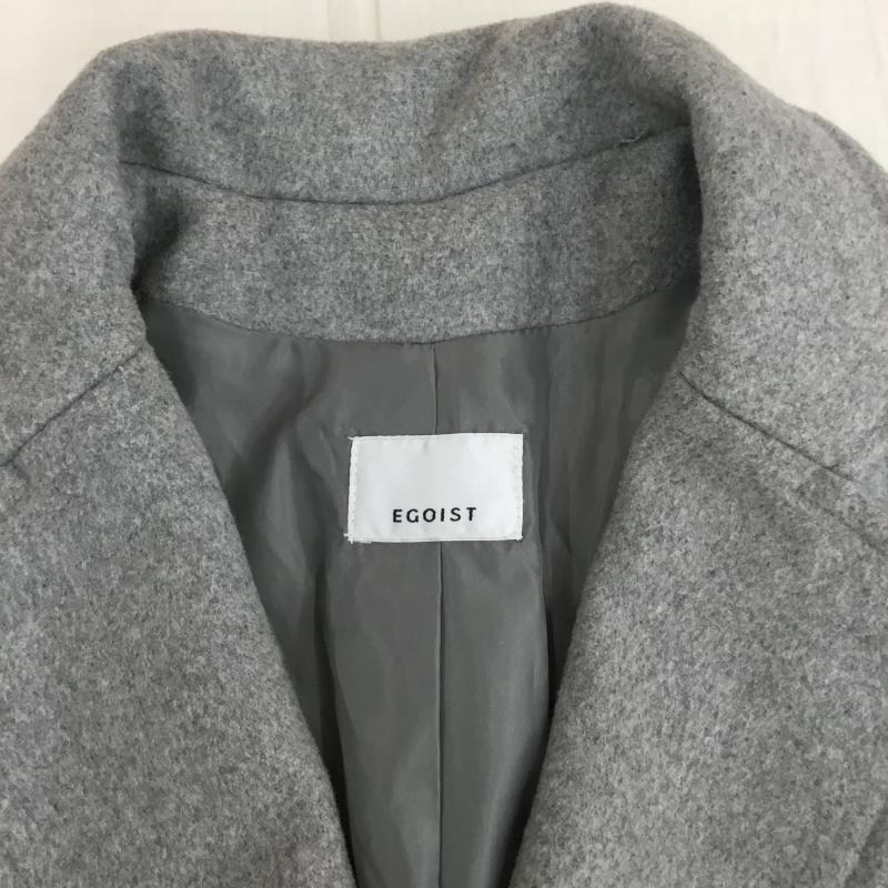 エゴイスト EGOIST コート コート一般 118106212001 1 無地 灰 / グレー /  レディース USED 古着 中古 10142533