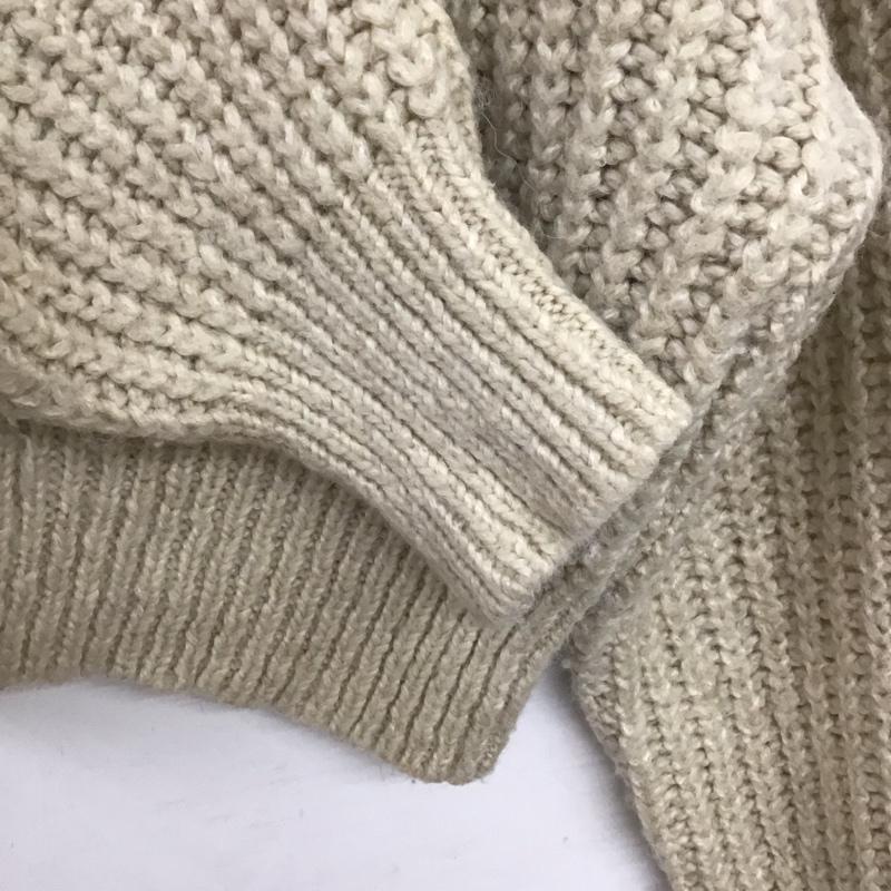 ザラ ZARA ニット、セーター 長袖 6771 145 712 タートルネック M 無地 アイボリー / アイボリー /  レディース USED 古着 中古 10138626