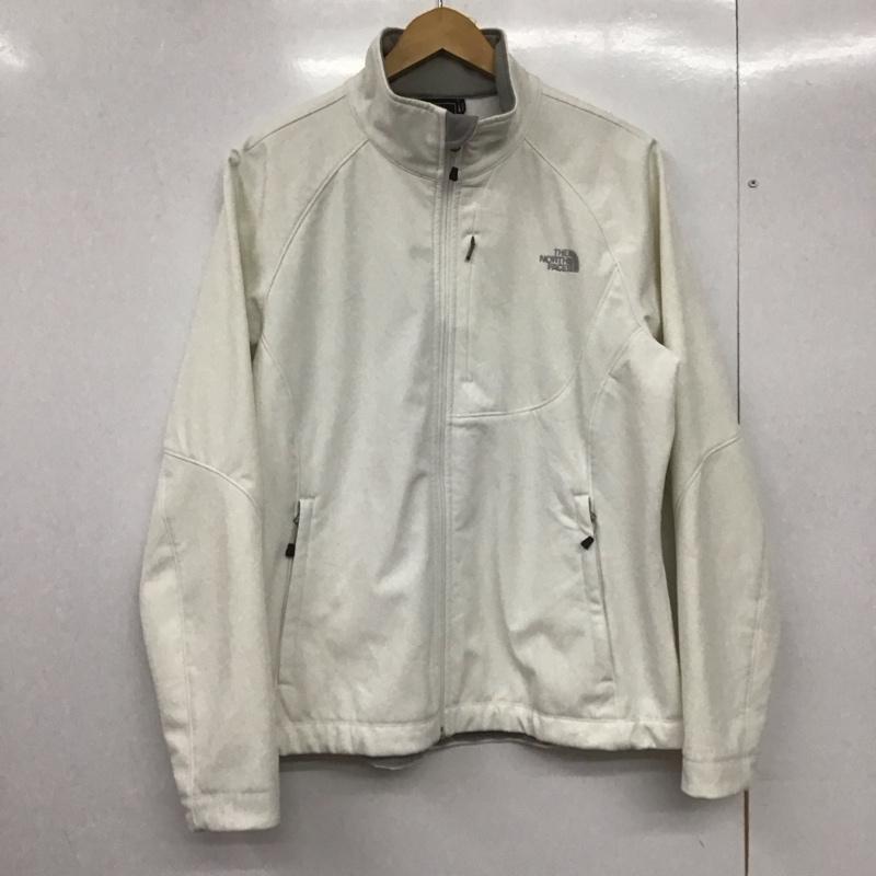 ザノースフェイス THE NORTH FACE ジャケット、上着 ジャケット、ブレザー 裏フリース アウトドアウェア スポーツウェア XL ロゴ、文字 白 / ホワイト /  レディース USED 古着 中古 10146385