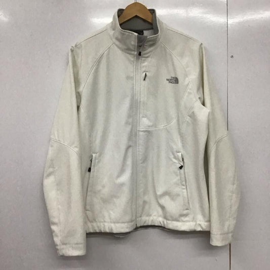 ザノースフェイス THE NORTH FACE ジャケット、上着 ジャケット、ブレザー 裏フリース アウトドアウェア スポーツウェア XL ロゴ、文字 白 / ホワイト /  レディース USED 古着 中古 10146385