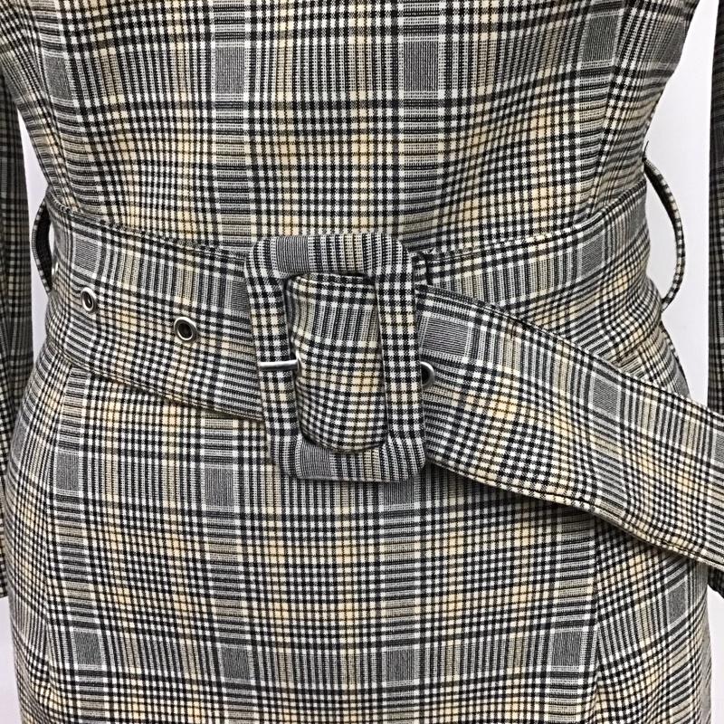 ザラベーシック ZARA BASIC ワンピース ロングスカート ベルト付き XS チェック マルチカラー / マルチカラー /  レディース USED 古着 中古 10116690