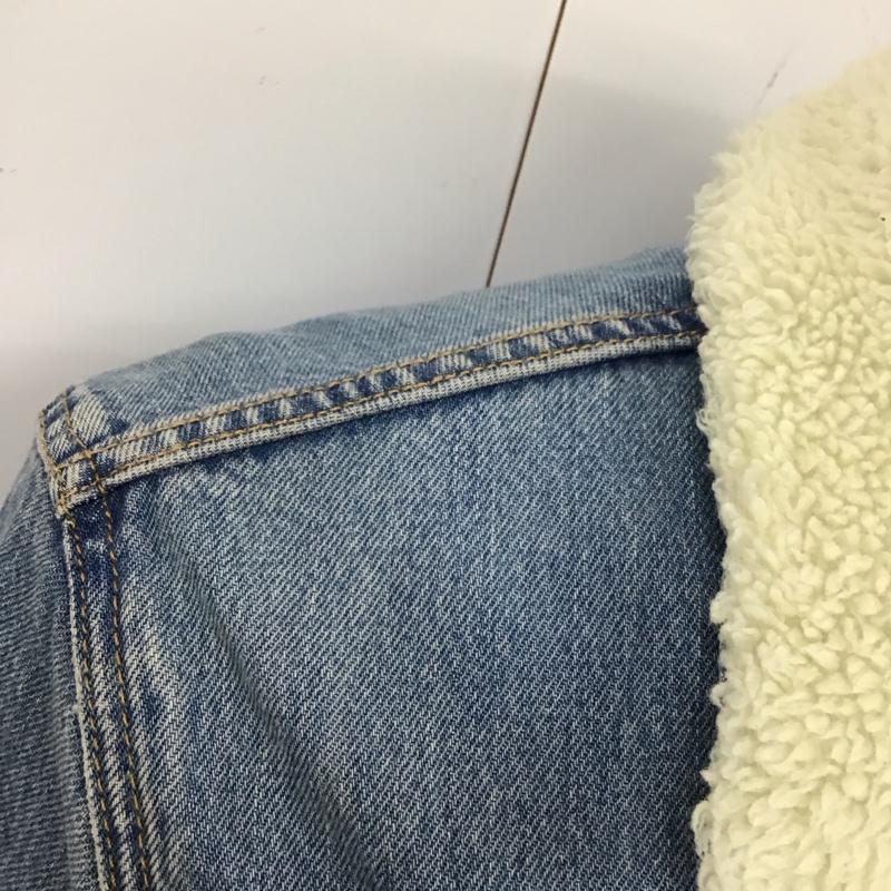 リーバイストラウスアンドコー Levi Strauss & co. ジャケット、上着 ジャケット、ブレザー デニムジャケット カラージャケット 長袖ジャケット ブルゾン 裏地ボア S ロゴ、文字 インディゴ / インディゴ /  メンズ USED 古着 中古 10117639