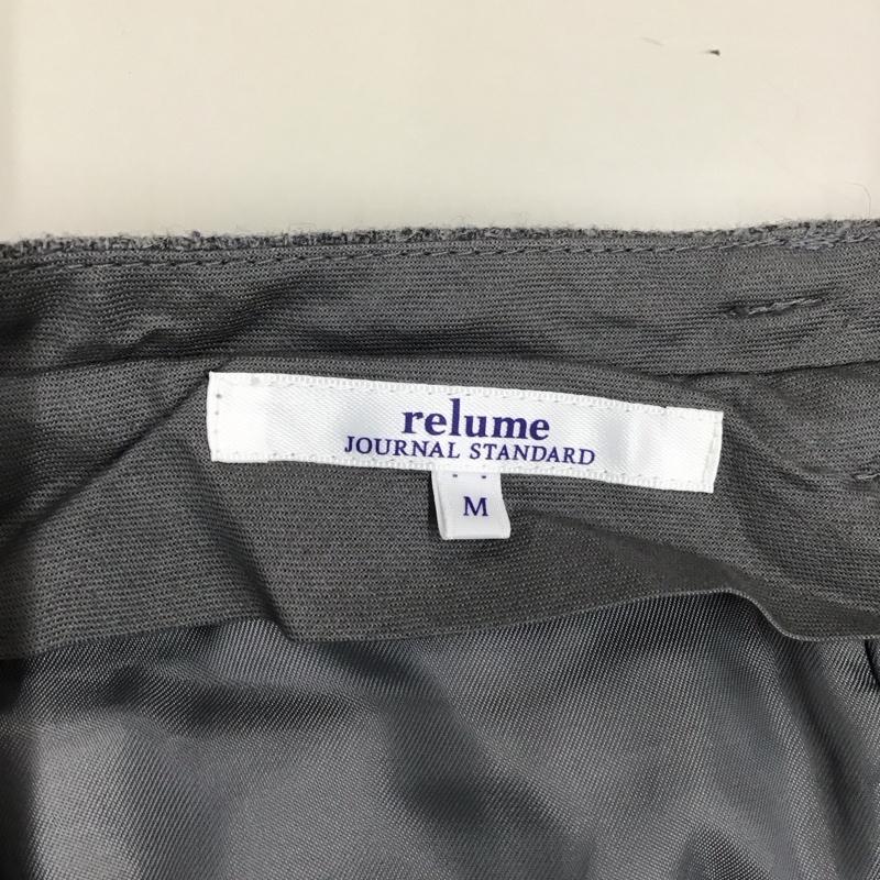レリュームジャーナルスタンダード relume Journal Standard パンツ スラックス スラックスパンツ ワイドパンツ カジュアルパンツ センタータックパンツ M 無地 灰 / グレー /  メンズ USED 古着 中古 10116897