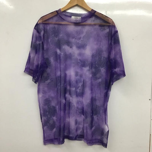 ジュエティ jouetie Tシャツ 半袖 082042701501 シースルーBIGTシャツ M 総柄 紫 / パープル /  レディース USED 古着 中古 10133319