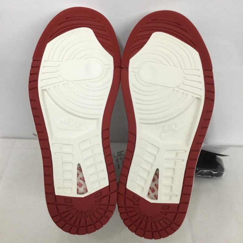 ナイキ NIKE スニーカー スニーカー DV1304-106 W AIR JORDAN 1 ZOOM CMFT 2 25cm 箱有 25.0cm ロゴ、文字 灰 / グレー / X 赤 / レッド /  レディース USED 古着 中古 10142825