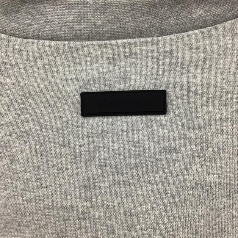 エッセンシャルズ ESSENTIALS Tシャツ 半袖 半袖カットソー V無地Tシャツ スウェットカットソー XL ロゴ、文字 灰 / グレー /  メンズ USED 古着 中古 10131994