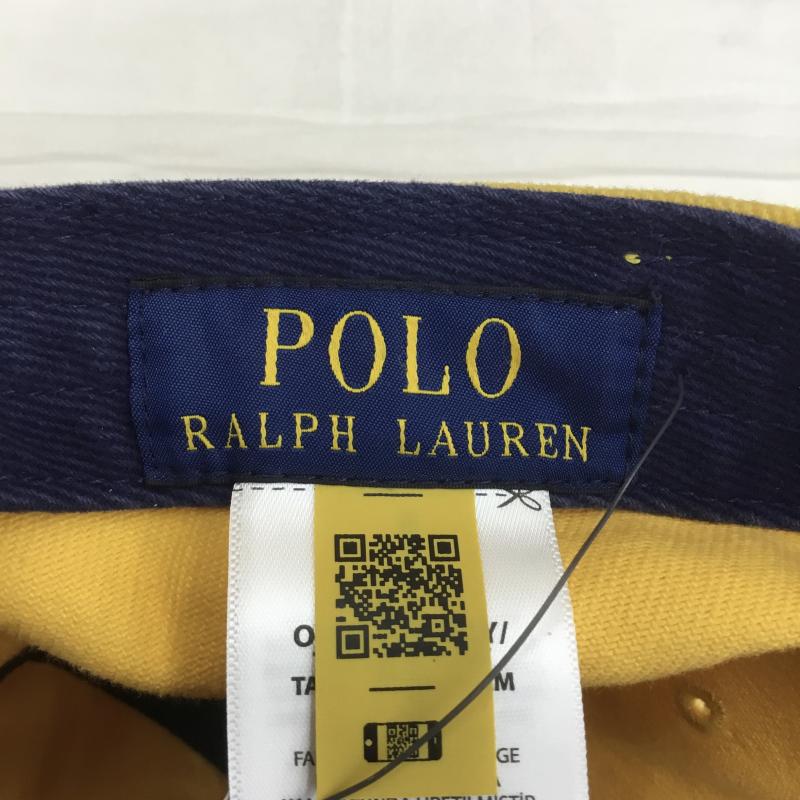 ポロラルフローレン POLO RALPH LAUREN 帽子 キャップ 6パネル ロゴ キャップ タグ付 ロゴ、文字 黄 / イエロー /  メンズ USED 古着 中古 10106050