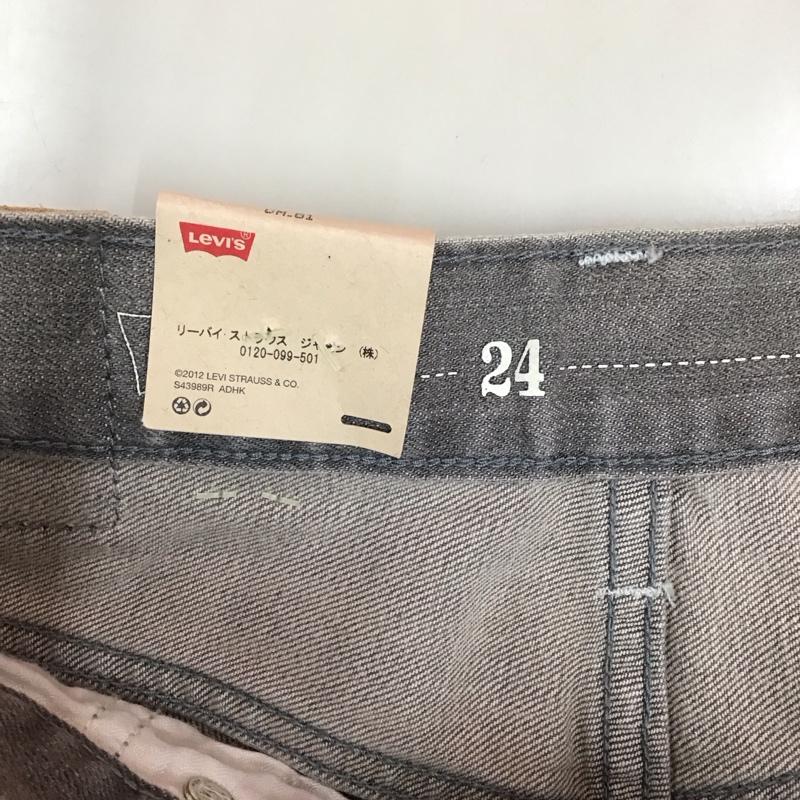 リーバイス Levi s パンツ デニム、ジーンズ W24/61cm 無地 灰 / グレー /  レディース USED 古着 中古 10121933