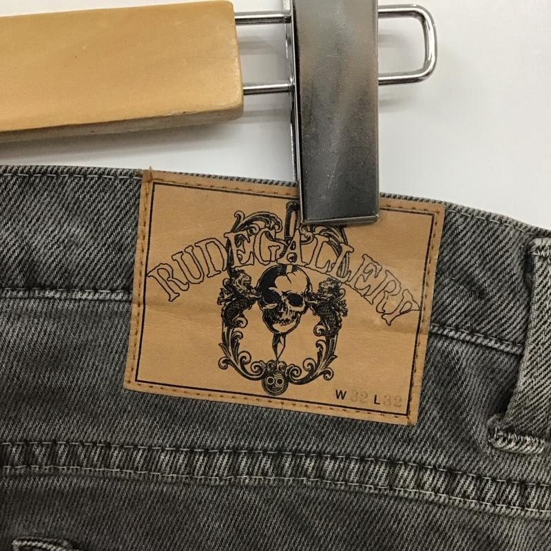 ルードギャラリー RUDE GALLERY パンツ デニム、ジーンズ デニムパンツ スリムパンツ ジーンズ 32インチ 無地 黒 / ブラック /  メンズ USED 古着 中古 10117842