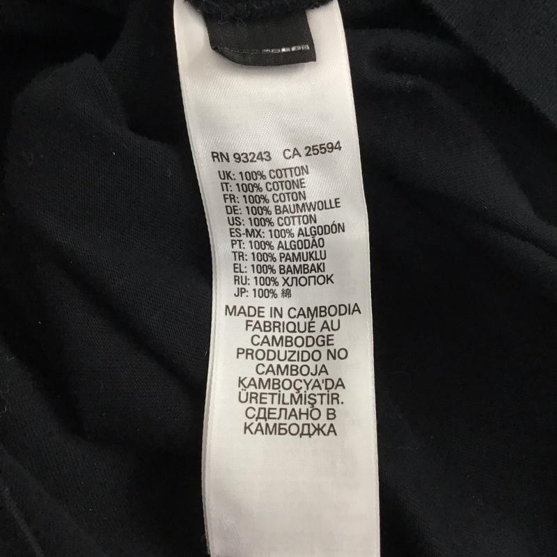 ディーゼル DIESEL Tシャツ 半袖 半袖カットソー プリントTシャツ クルーネックカットソー L ロゴ、文字 黒 / ブラック /  メンズ USED 古着 中古 10135976