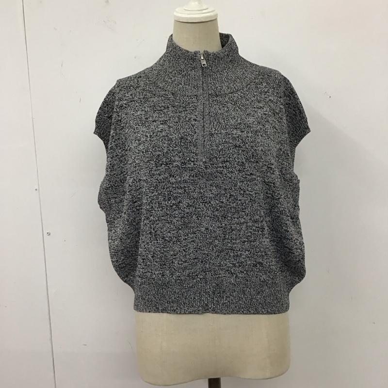 スライ SLY タンクトップ タンクトップ 030gsl70-4450 HALF ZIP KNIT トップス FREE  黒 / ブラック /  レディース USED 古着 中古 10119783