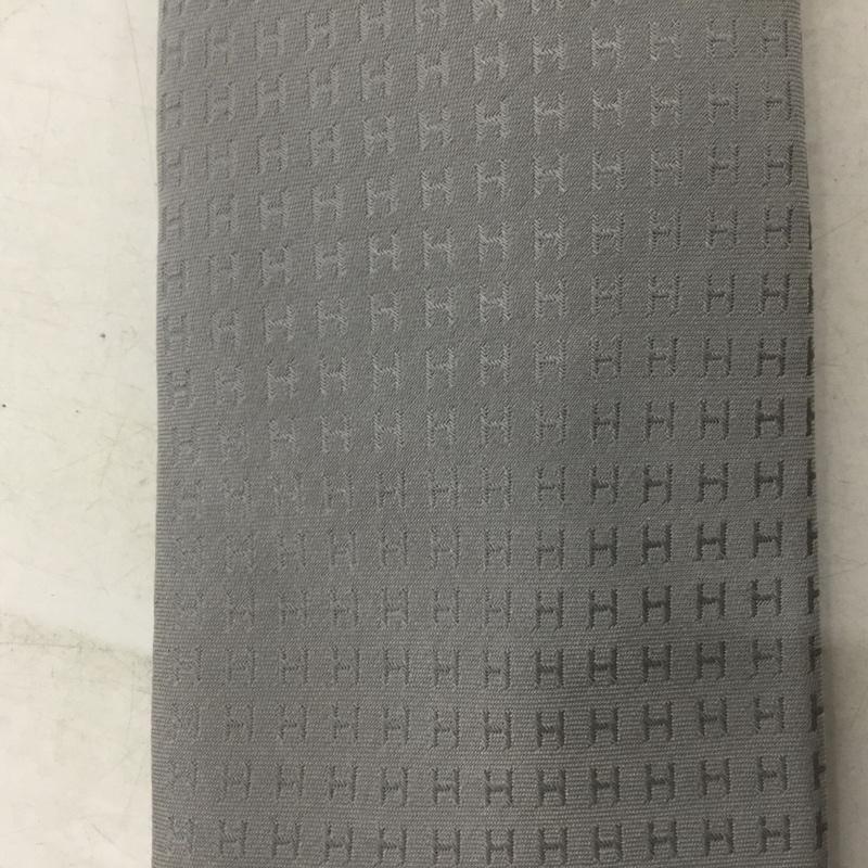 エルメス HERMES ネクタイ ネクタイ H織りタイ 総柄 銀 / シルバー /  メンズ USED 古着 中古 10142105