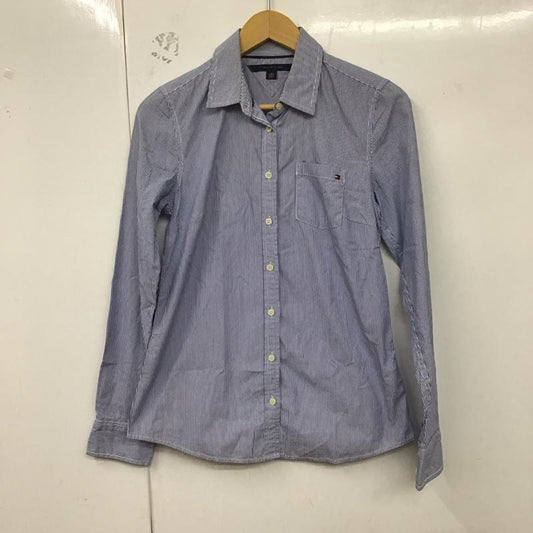 トミーヒルフィガー TOMMY HILFIGER シャツ、ブラウス 長袖 XS ストライプ マルチカラー / マルチカラー /  レディース USED 古着 中古 10129831