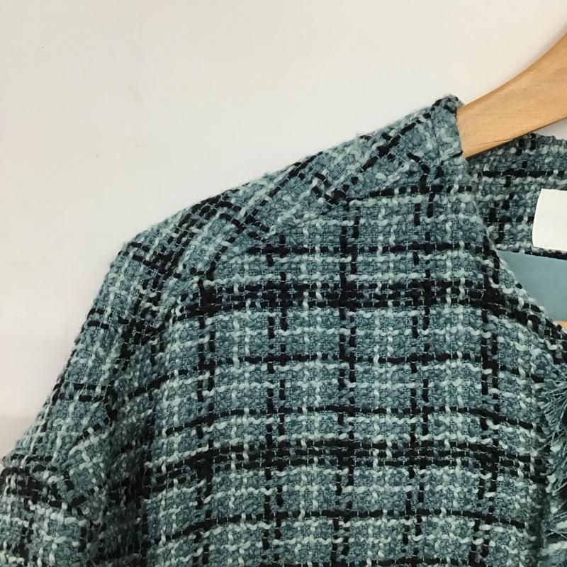 スライ SLY ジャケット、上着 ジャケット、ブレザー 039han30-0021 ツィードフリンジジャケット カジュアルジャケット アウター FREE チェック マルチカラー / マルチカラー /  レディース USED 古着 中古 10147692