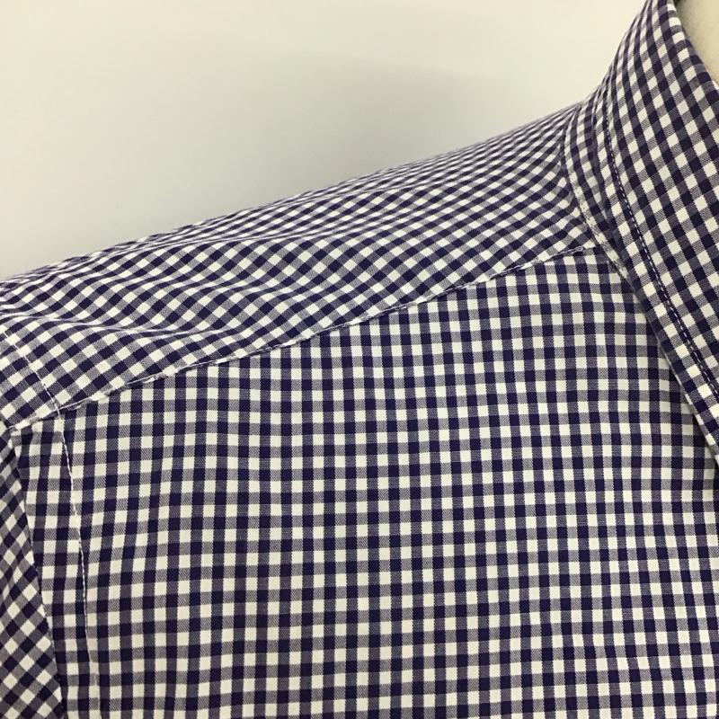 ディア ザムラーソロ Der SAMMLER SOLO シャツ、ブラウス 長袖 長袖シャツ チェックシャツ カラーシャツ ボタンダウンシャツ S チェック 白 / ホワイト / X 青 / ブルー /  メンズ USED 古着 中古 10125330