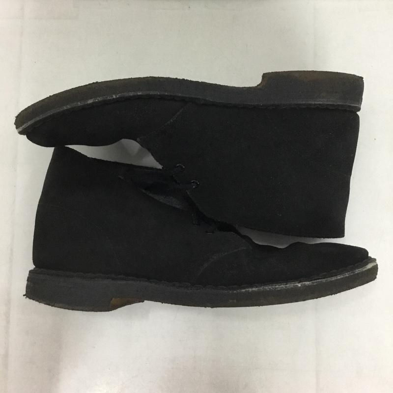 クラークス Clarks ブーツ ショートブーツ 60934281 デザートブーツ UK7.5 US：8.5 無地 黒 / ブラック /  メンズ USED 古着 中古 10140025