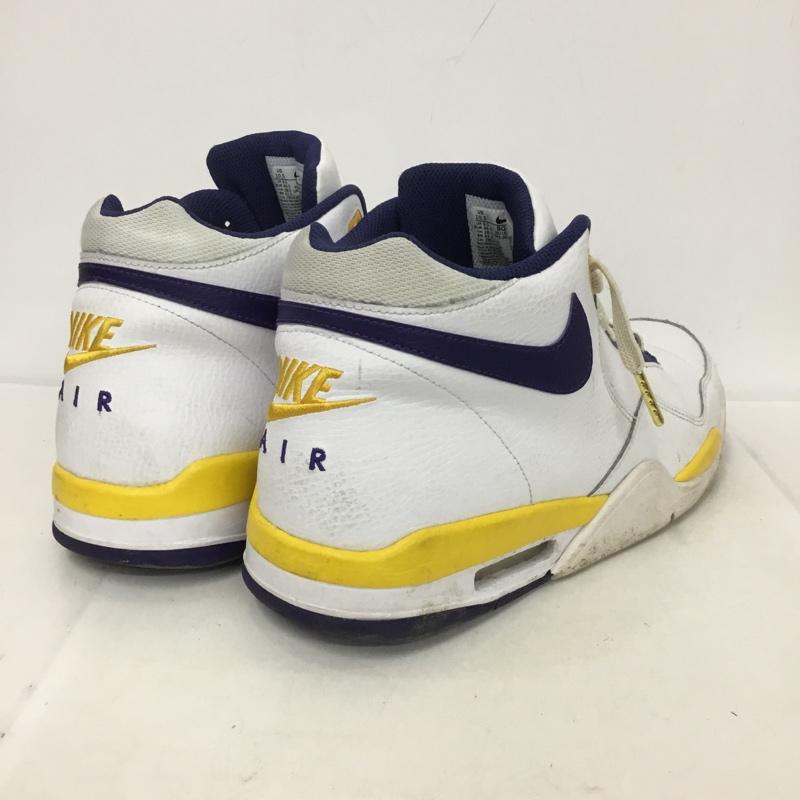 ナイキ NIKE スニーカー スニーカー BQ4212-102 FLIGHT LEGACY 28.5cm 28.5cm ロゴ、文字 白 / ホワイト / X 紫 / パープル / X 黄 / イエロー /  メンズ USED 古着 中古 10134276