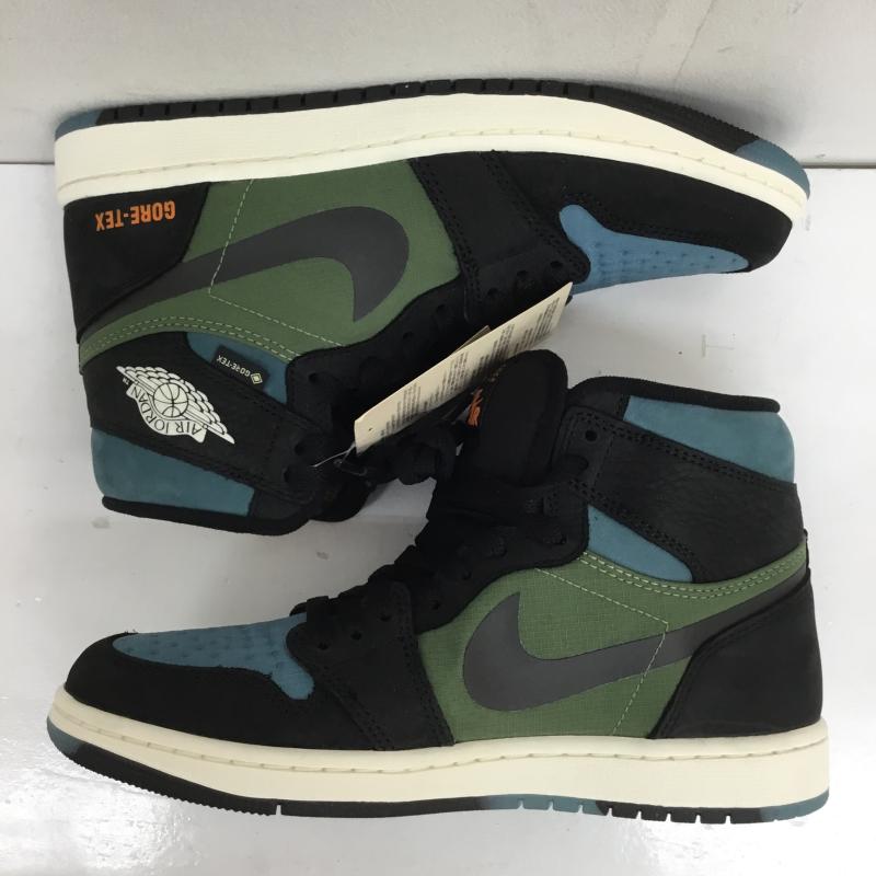 ナイキ NIKE スニーカー スニーカー DB2889-003 Nike Air Jordan 1 Element GORE-TEX Noise Aqua and Light Olive エアジョーダン１ 25.0cm ロゴ、文字 黒 / ブラック / X 緑 / グリーン / X 青 / ブルー /  メンズ USED 古着 中古 10112691