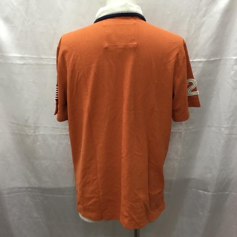 エディーバウアー Eddie Bauer ポロシャツ 半袖 タグ付き M ロゴ、文字 橙 / オレンジ /  メンズ USED 古着 中古 10112866