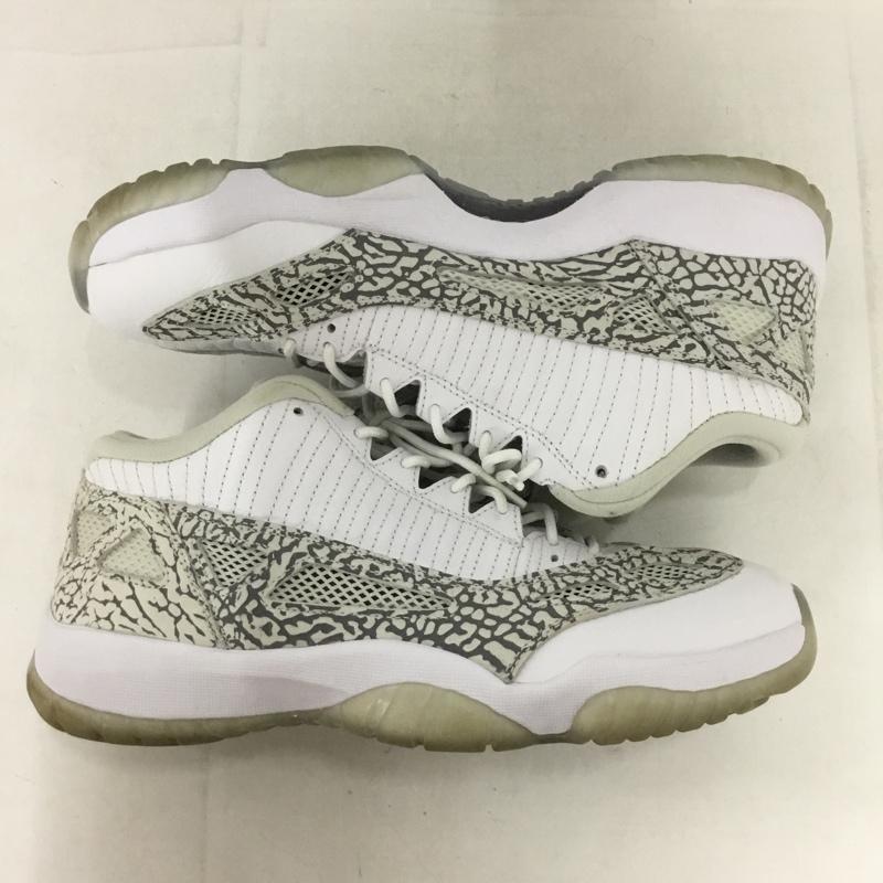 ナイキ NIKE スニーカー スニーカー 306008-102 AIR JORDAN 11 RETRO LOW 27cm 箱有 27.0cm ワンポイント 白 / ホワイト / X 灰 / グレー /  メンズ USED 古着 中古 10133609