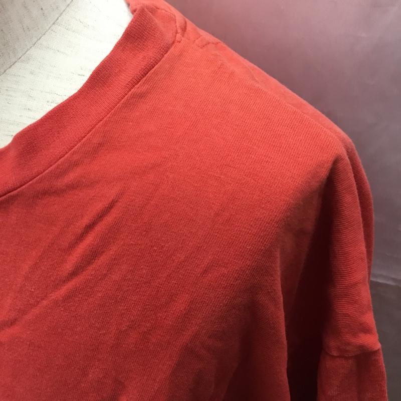 ナイキ NIKE Tシャツ 半袖 半袖カットソー プリントTシャツ クルーネックカットソー L ロゴ、文字 赤 / レッド /  メンズ USED 古着 中古 10114066