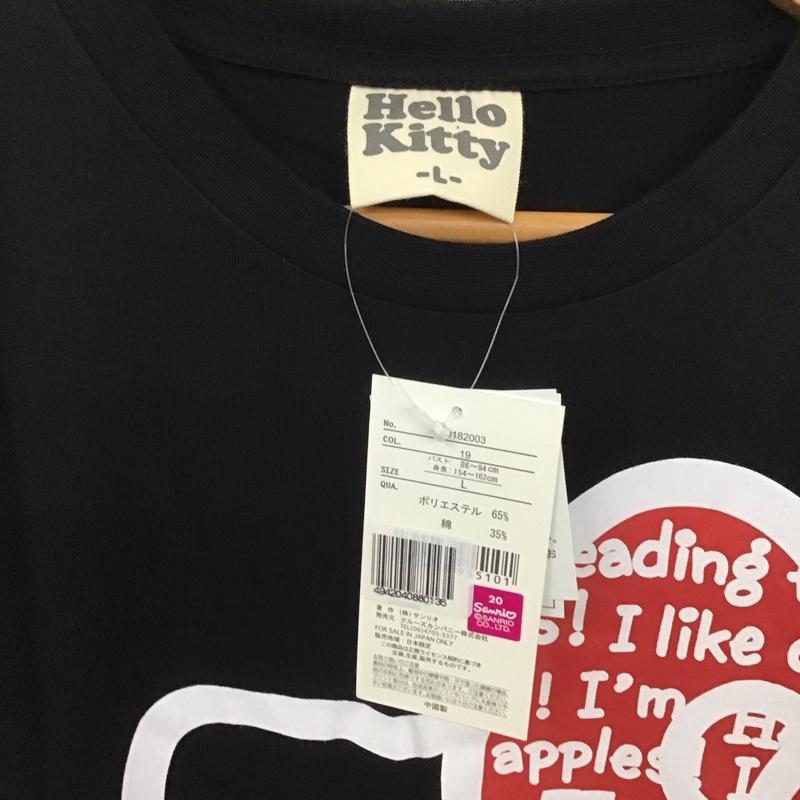 古着 USED Tシャツ 半袖 ハローキティ L プリント X キャラクター 黒 / ブラック /  レディース USED 古着 中古 10147709