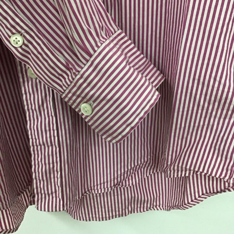 ポロラルフローレン POLO RALPH LAUREN シャツ、ブラウス 長袖 長袖シャツ ストライプシャツ カラーシャツ M ストライプ 白 / ホワイト / X マゼンタ / マゼンタ /  メンズ USED 古着 中古 10148224