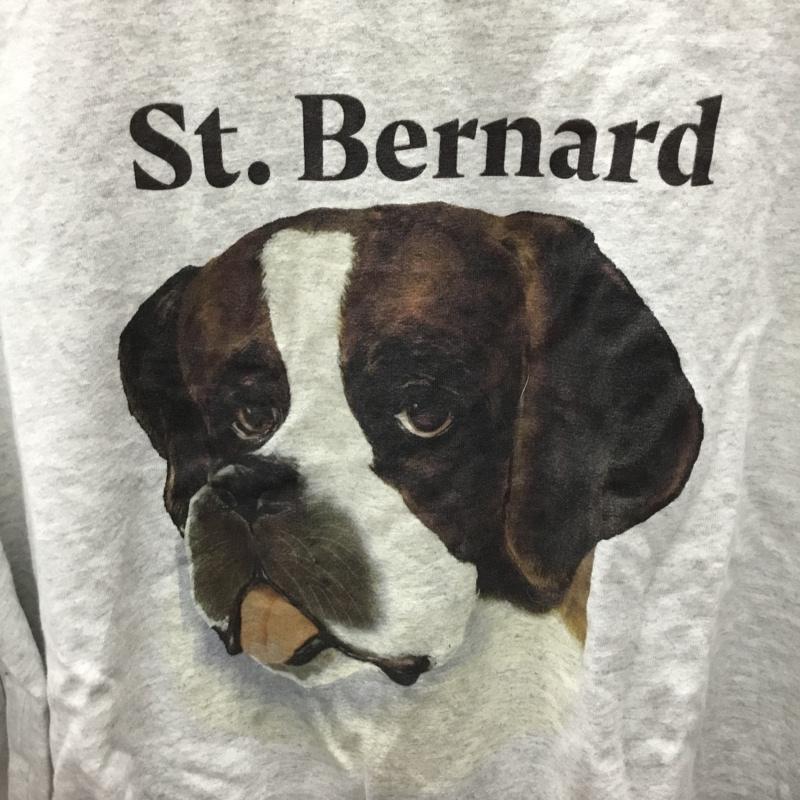 モノマート MONO-MART Tシャツ 半袖 sc558 ドッグ レトロプリント ビッグシルエット半袖Tシャツ 犬 L プリント 灰 / グレー /  メンズ USED 古着 中古 10119337