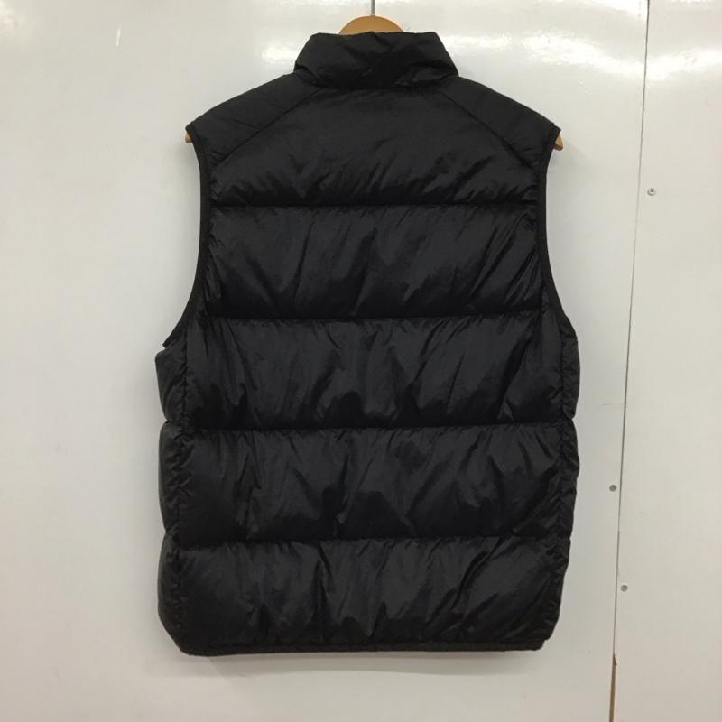 ユニクロ UNIQLO ベスト ベスト 311-449632 ダウンベスト ジップアップベスト M 無地 黒 / ブラック /  メンズ USED 古着 中古 10149178
