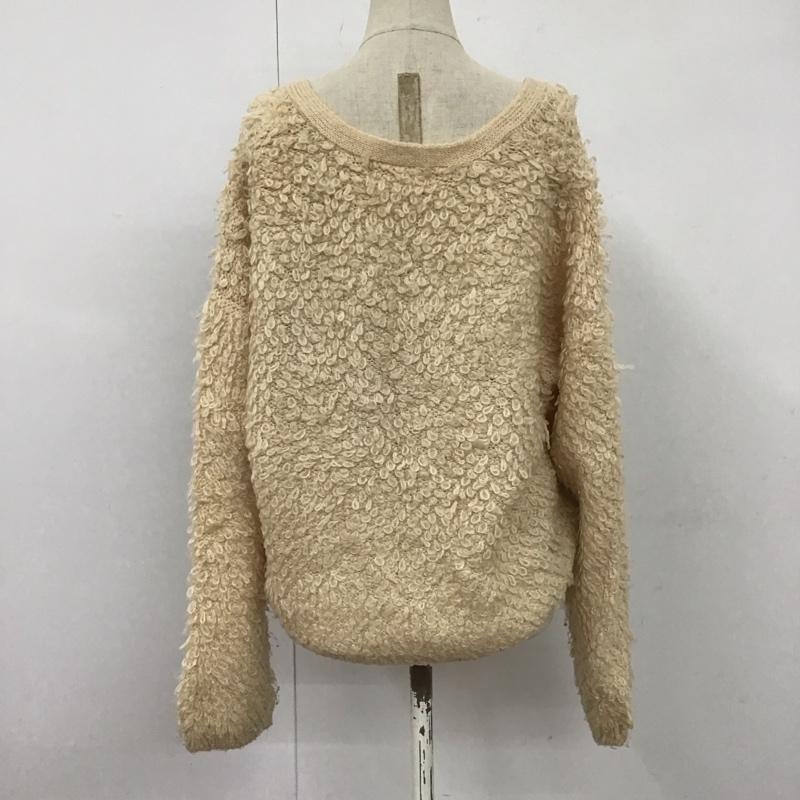 ビームス ハート BEAMS HEART カーディガン 長袖 43-15-0618-213 Vネック 無地 アイボリー / アイボリー /  レディース USED 古着 中古 10112563
