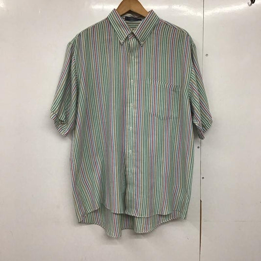 古着 USED シャツ、ブラウス 半袖 半袖シャツ ストライプシャツ ボタンダウンシャツ L ストライプ マルチカラー / マルチカラー /  メンズ USED 古着 中古 10142600