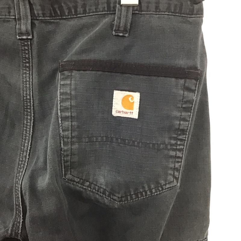 カーハート Carhartt パンツ ワークパンツ、ペインターパンツ ロゴ、文字 黒 / ブラック /  メンズ USED 古着 中古 10139455