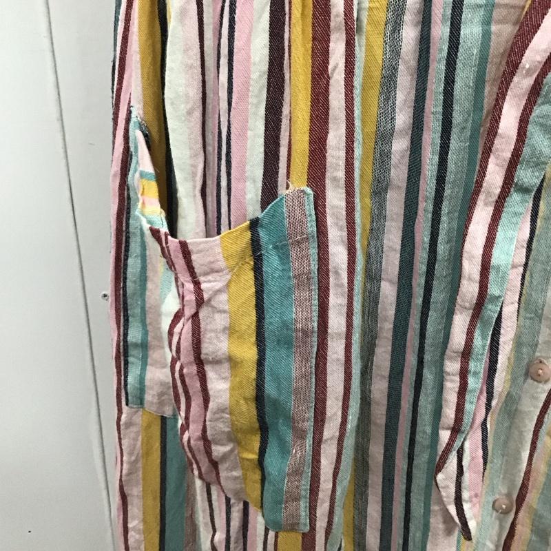 ザラ ZARA ワンピース ロングスカート L ストライプ マルチカラー / マルチカラー /  レディース USED 古着 中古 10121424
