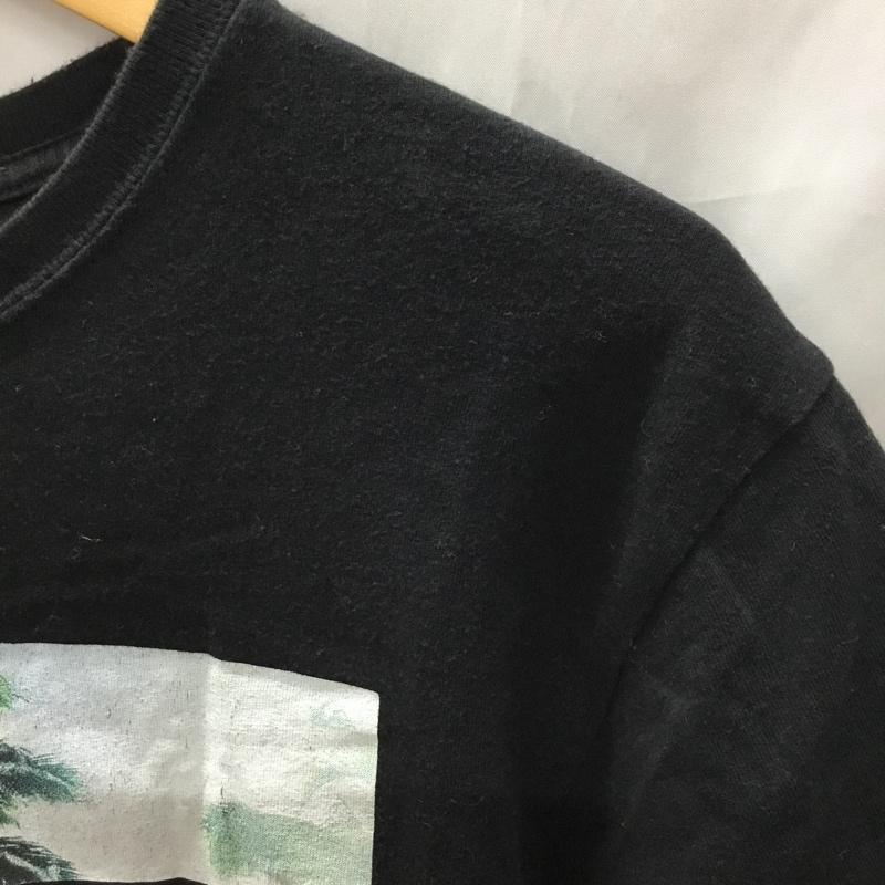 クイックシルバー Quiksilver Tシャツ 半袖 M プリント 黒 / ブラック /  メンズ USED 古着 中古 10110606